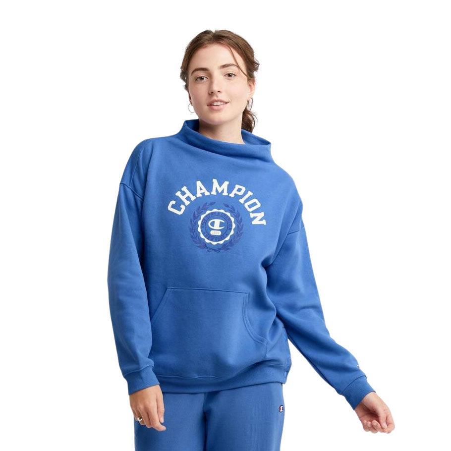 Buzo Champion Campus Eco Fleece Mujer Azul