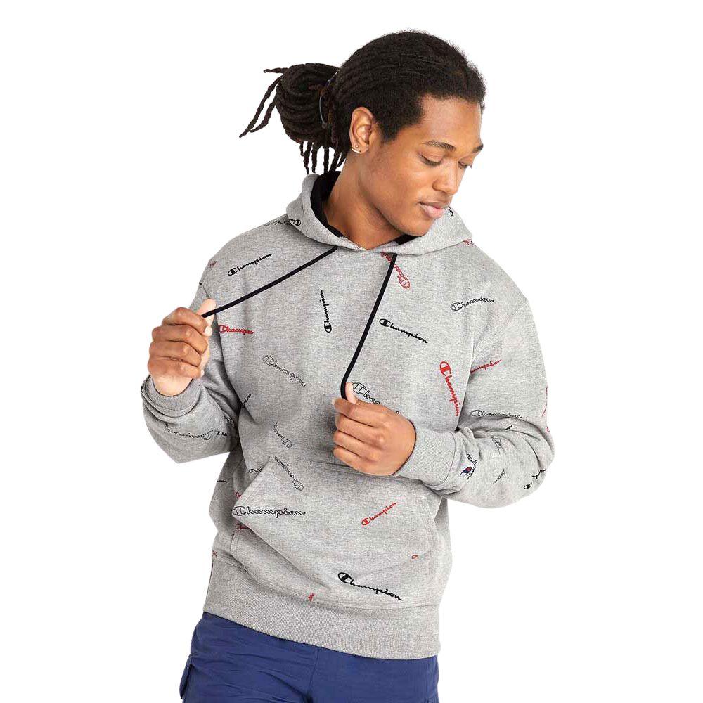 Champion sweater 2025 mens grey mujer