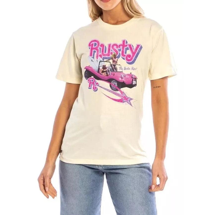 Remera Rusty Barbie Rips Mujer Beige