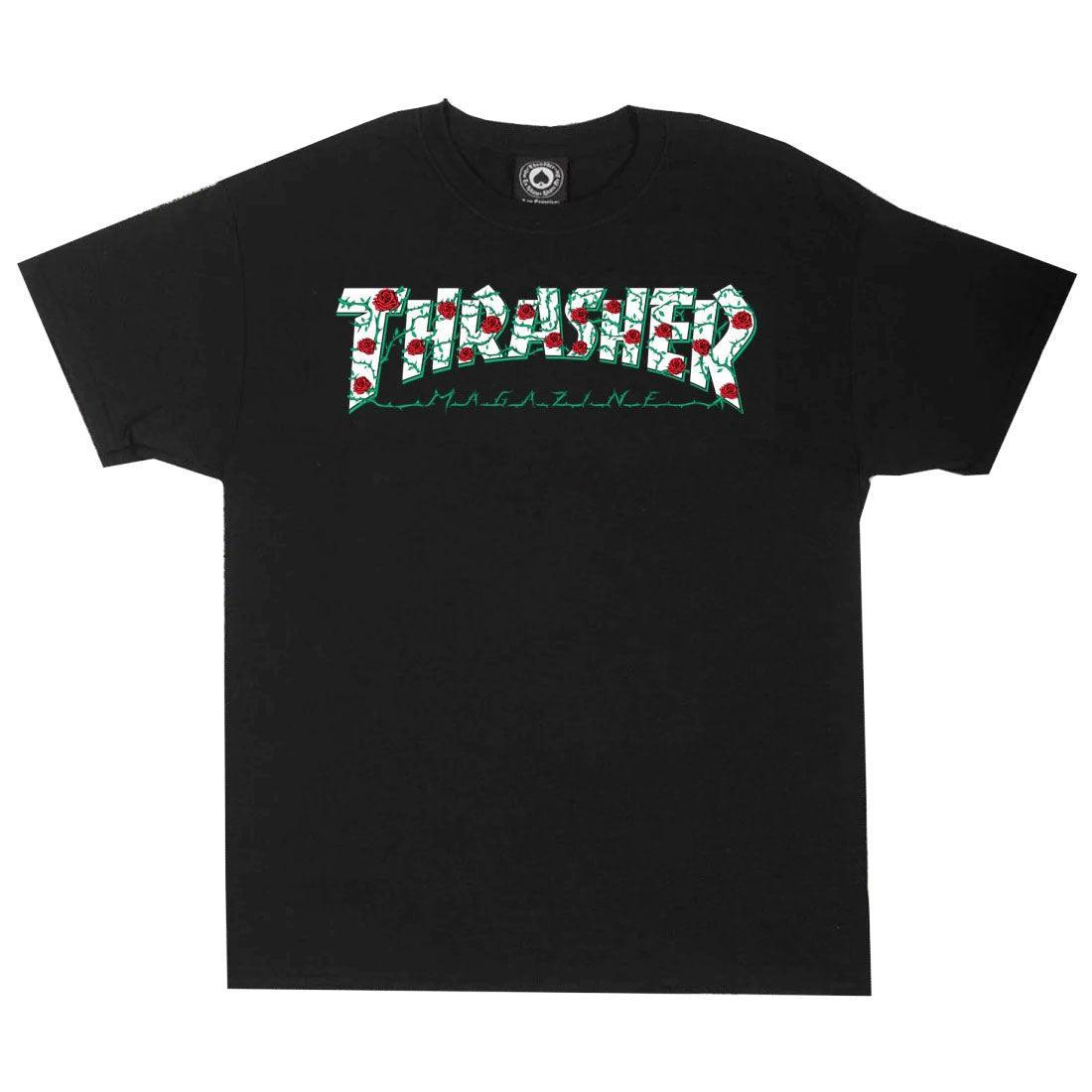 Remera Thrasher Roses Boys Negro