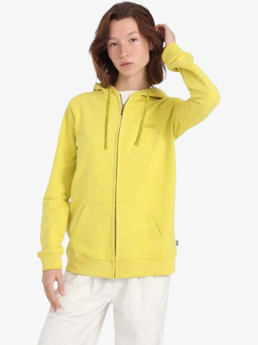 Campera Vans Mujer Everyday Zip Hoodie French Terry Amarillo