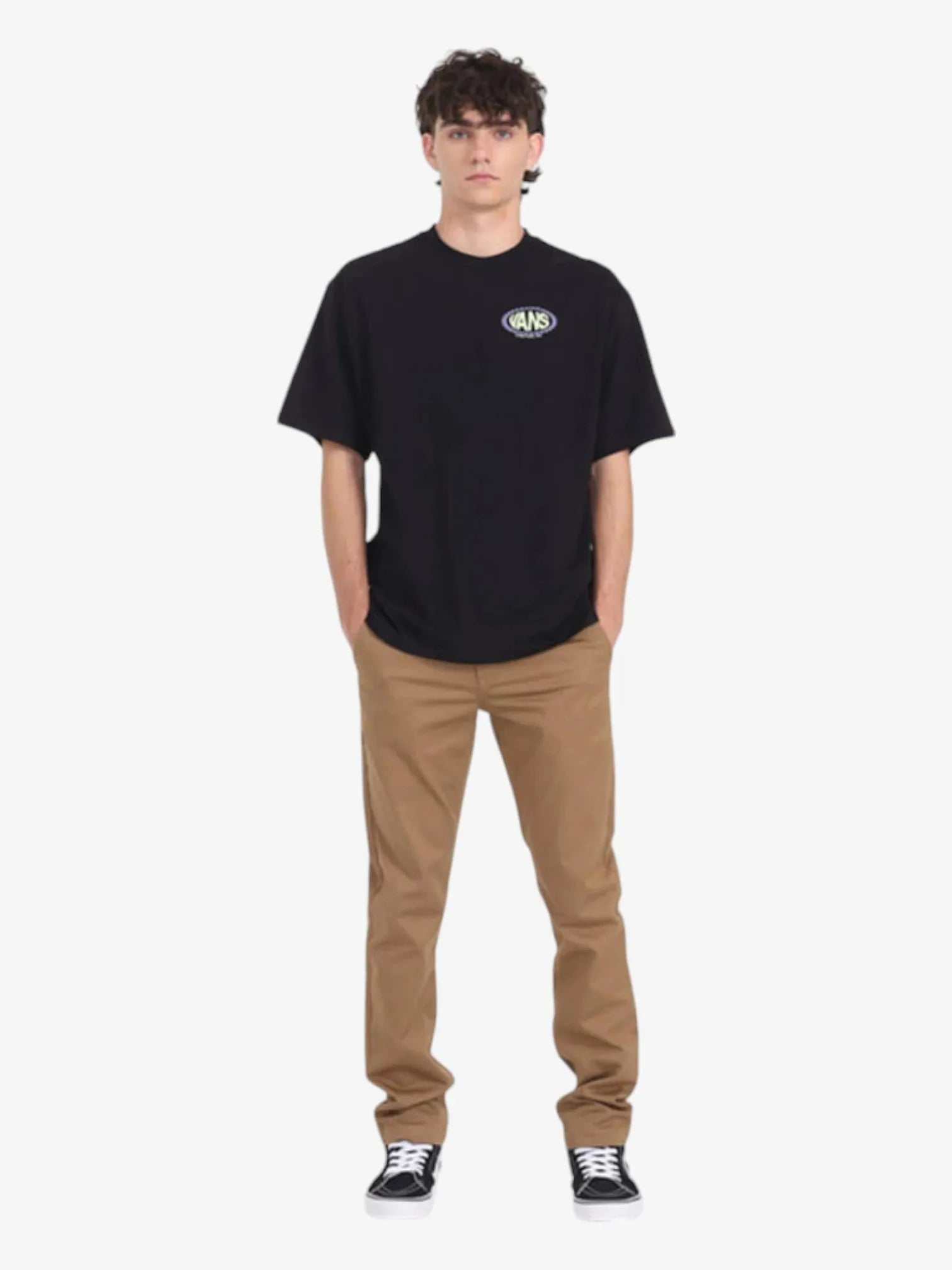 Remera Vans Road Stop SS Negro- Indy