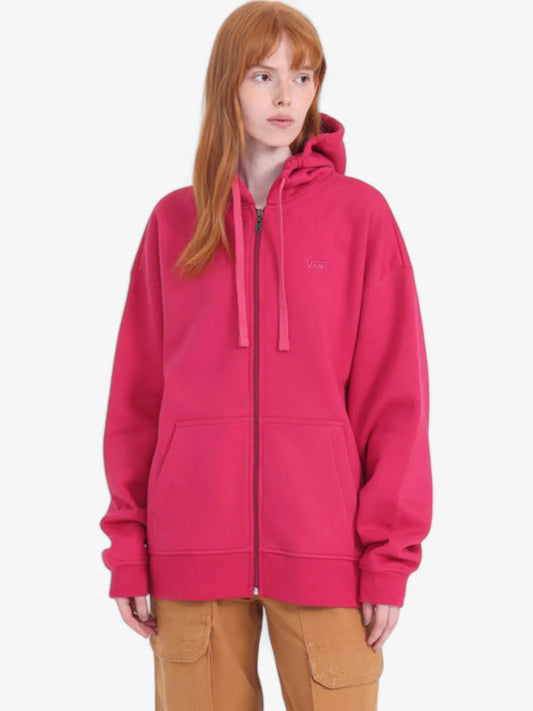 Campera Vans Mujer Everyday OS Zip Hoodie Fucsia