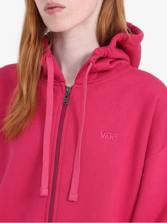 Campera Vans Mujer Everyday OS Zip Hoodie Fucsia