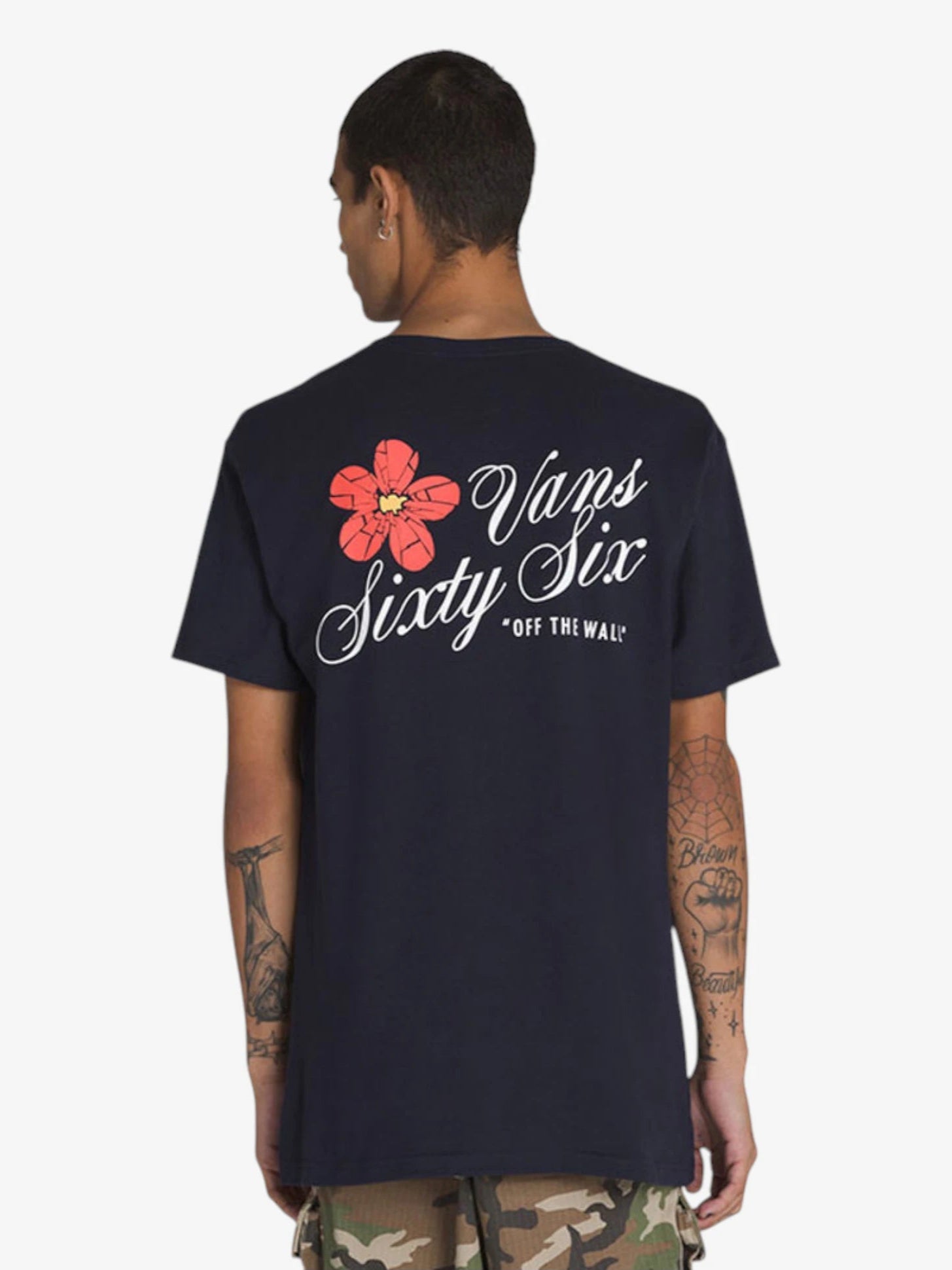 Remera Vans Cracked Flower SS Azul- Indy