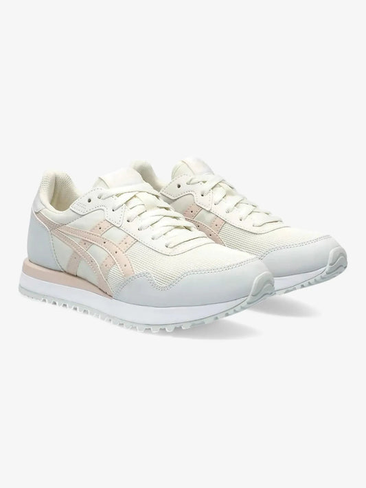 Zapatillas Asics Mujer Tiger Runner II Blanco Beige