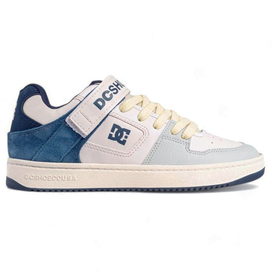 Zapatillas Dc Manteca V SS Mujer Blanco Azul