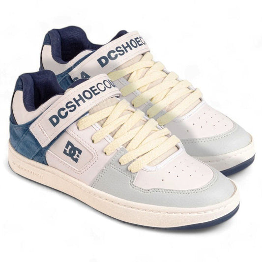 Zapatillas Dc Manteca V SS Mujer Blanco Azul