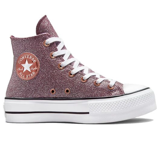 Zapatillas Converse All Star Lift Platform Brillos Rosa