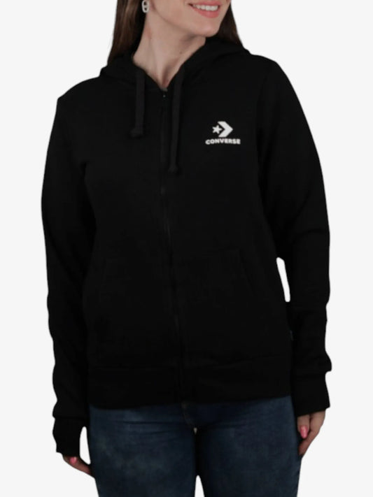 Campera Converse Nova Jacket Mujer Negro