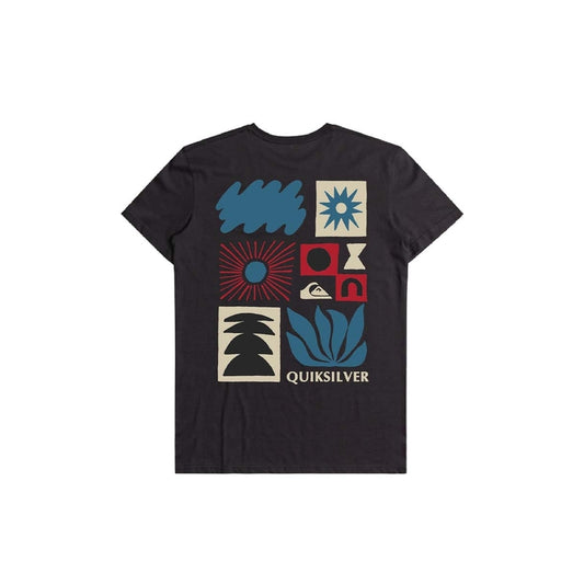 Remera Quiksilver Natural Forms Mor Negro - Indy