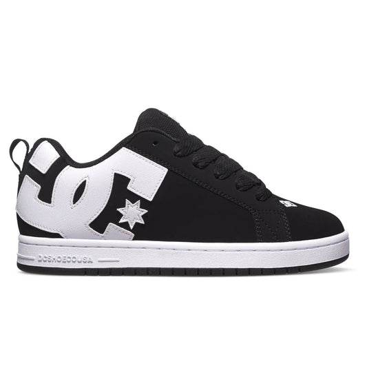 Zapatillas Dc Court Graffik SS Mujer Negras Blanco