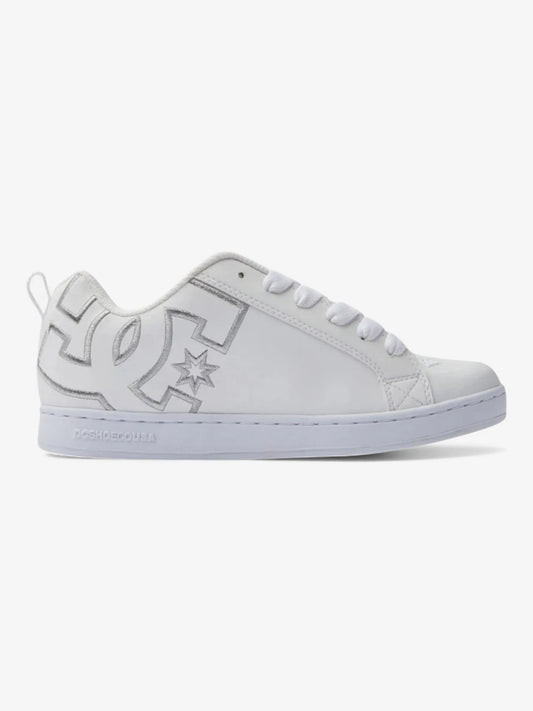 Zapatillas DC Mujer Court Graffik Blanco Plateado