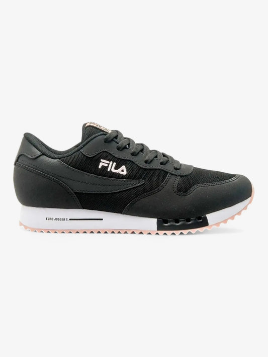 Zapatillas Fila Mujer Euro Jogger Sport Negro Rosa