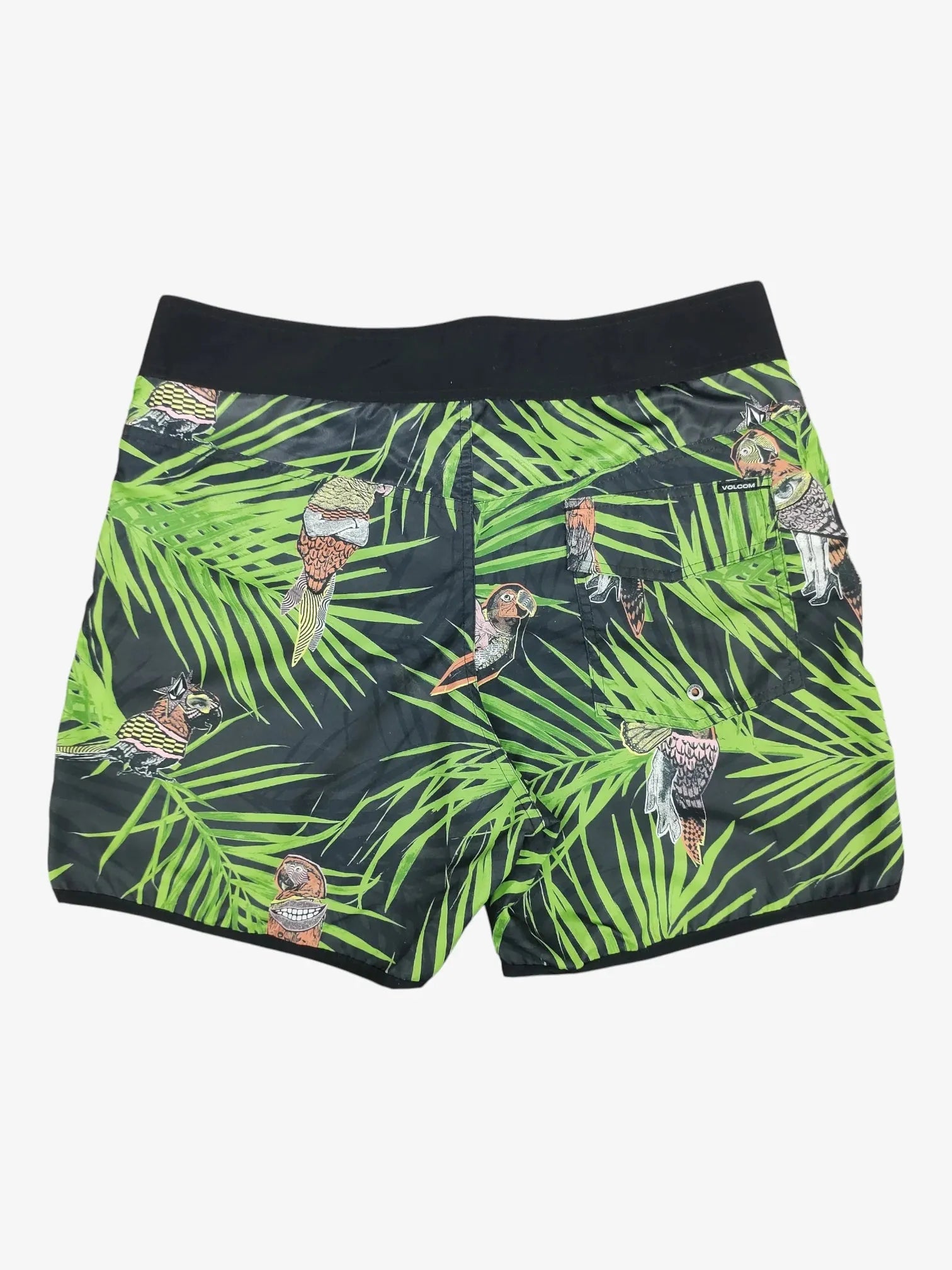 Malla Volcom Grid Parrot Verde - Indy