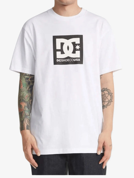 Remera Dc Square Star Blanco