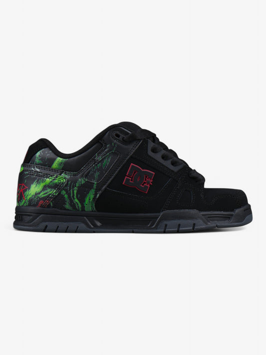 Zapatillas Dc Slayer Stag Negro Rojo Verde Print