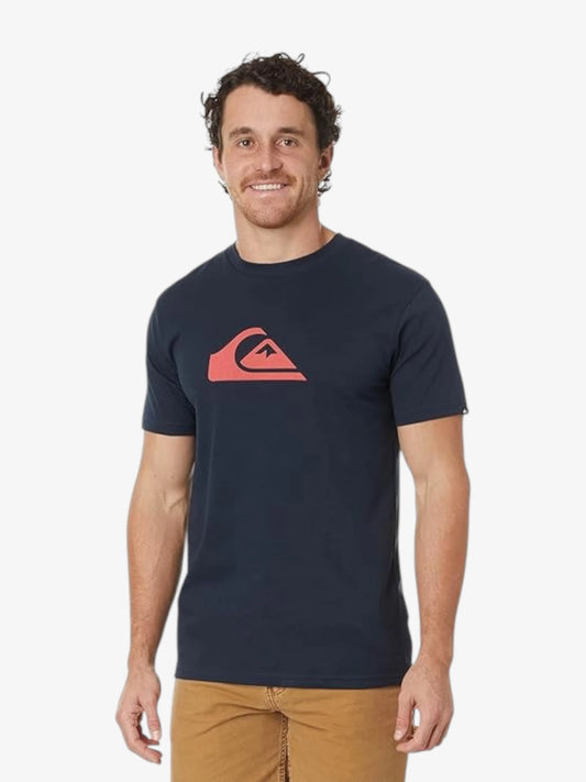 Remera Quiksilver Comp Logo Azul Marino