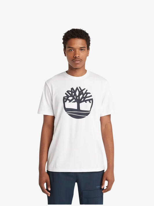 Remera Timberland Kennebec River Tree Logo Blanco