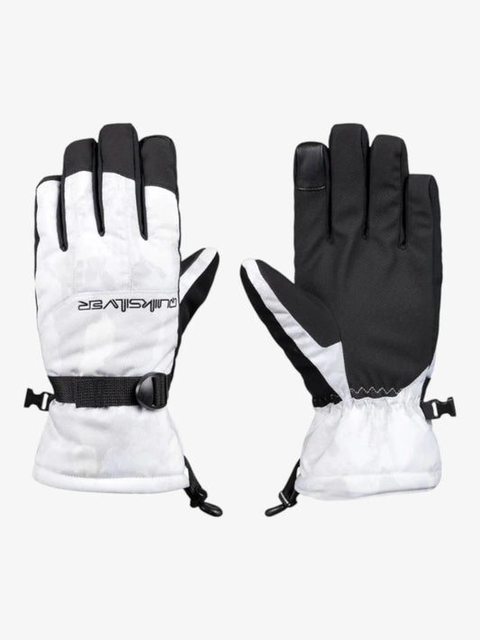 Guantes Quiksilver Snow Mission Negro Beige - Indy