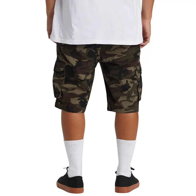 Bermuda Quiksilver Crucial Battle Cargo Verde Camuflado - Indy