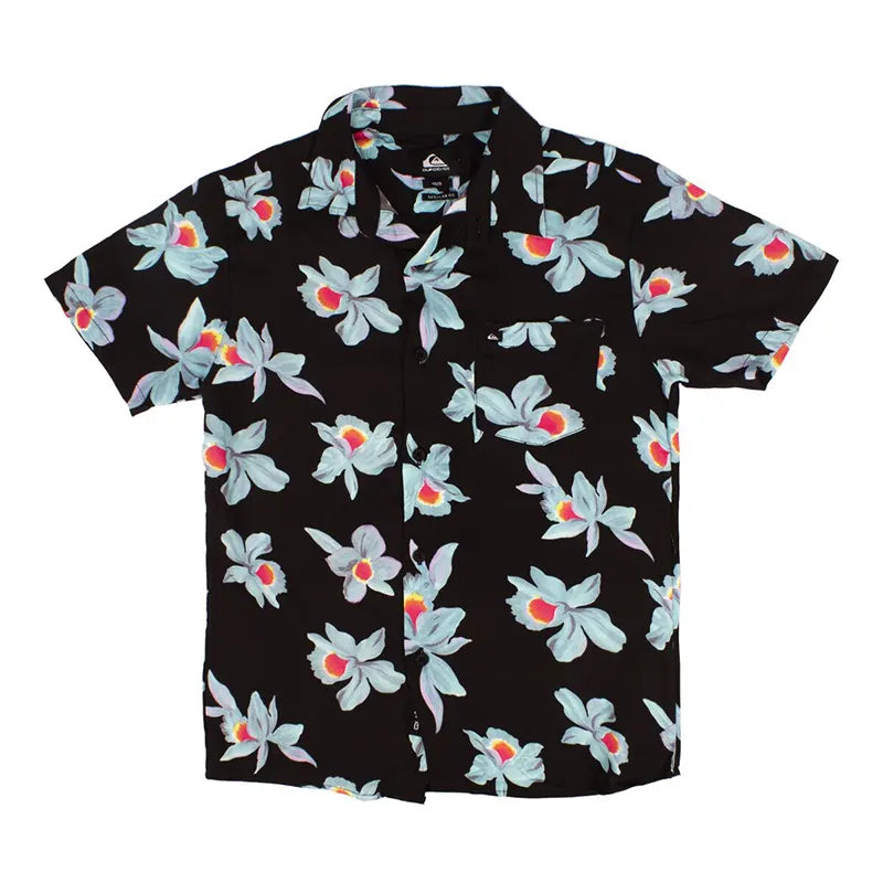 Camisa Quiksilver Mystic Sessions Cotton Niño Negro - Indy