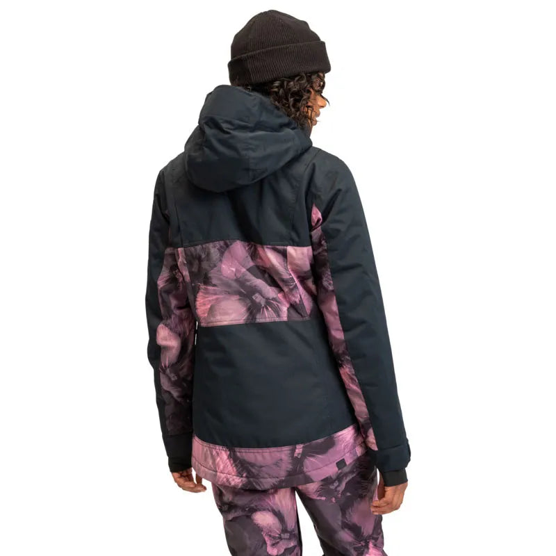 Campera Roxy Snow Presence Parka Negro Rosa - Indy