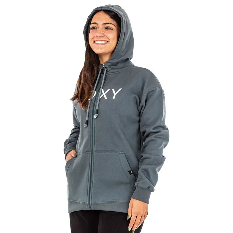 Campera Roxy Logo Verde Petróleo - Indy