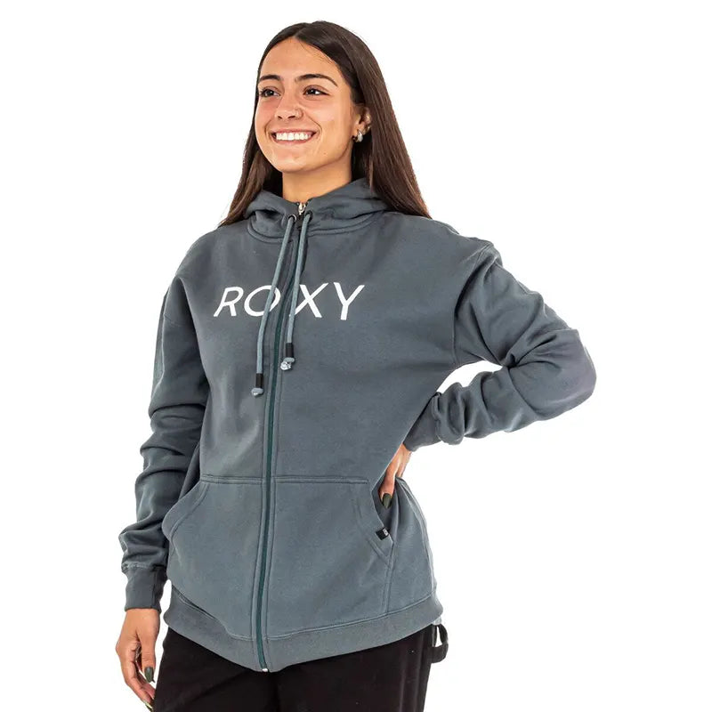 Campera Roxy Logo Verde Petróleo - Indy