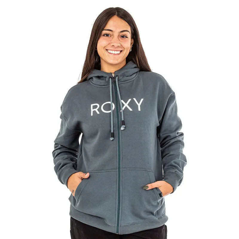 Campera Roxy Logo Verde Petróleo - Indy