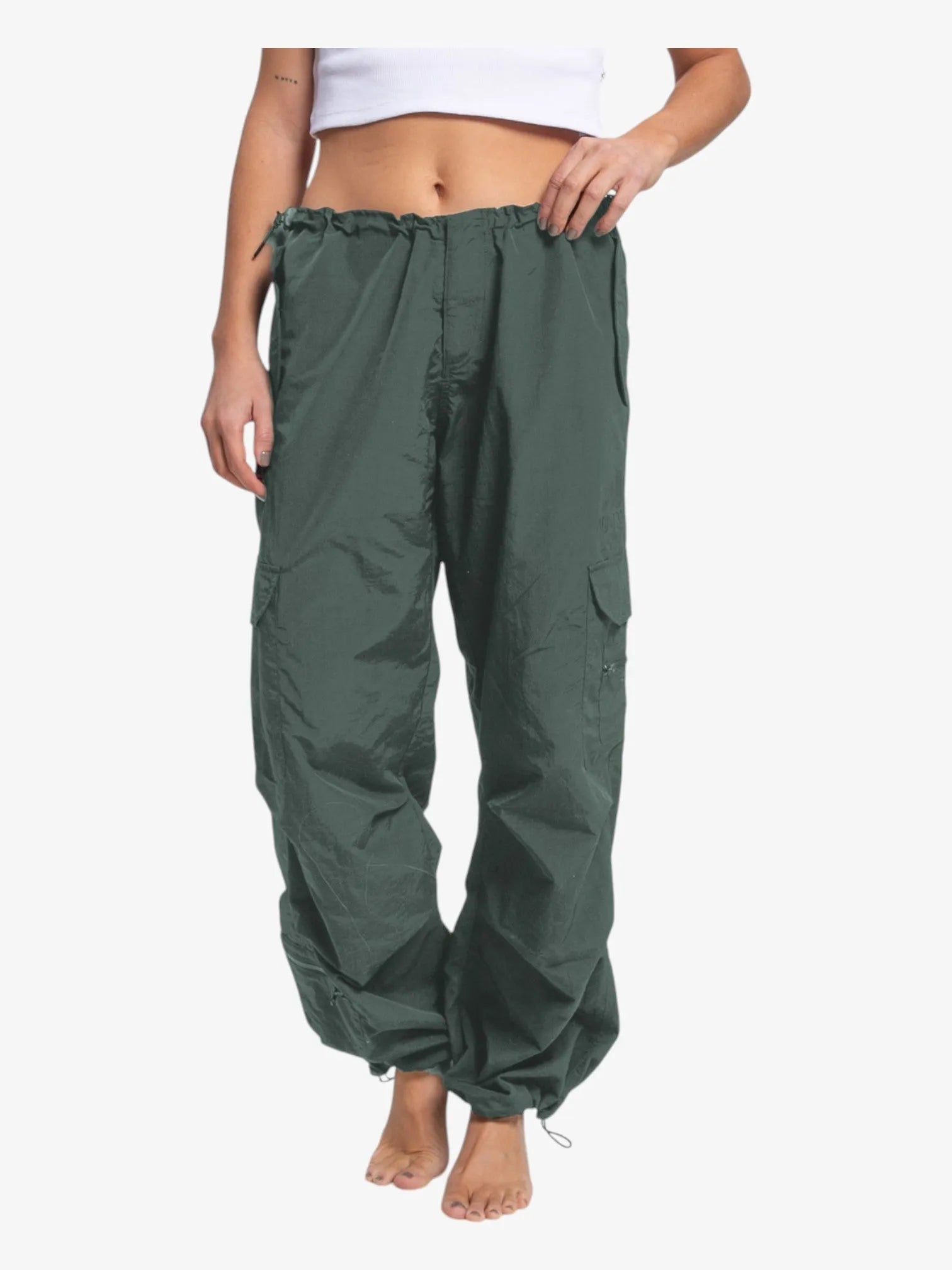 Pantalon Rusty Double Trouble Parachute Verde Militar - Indy