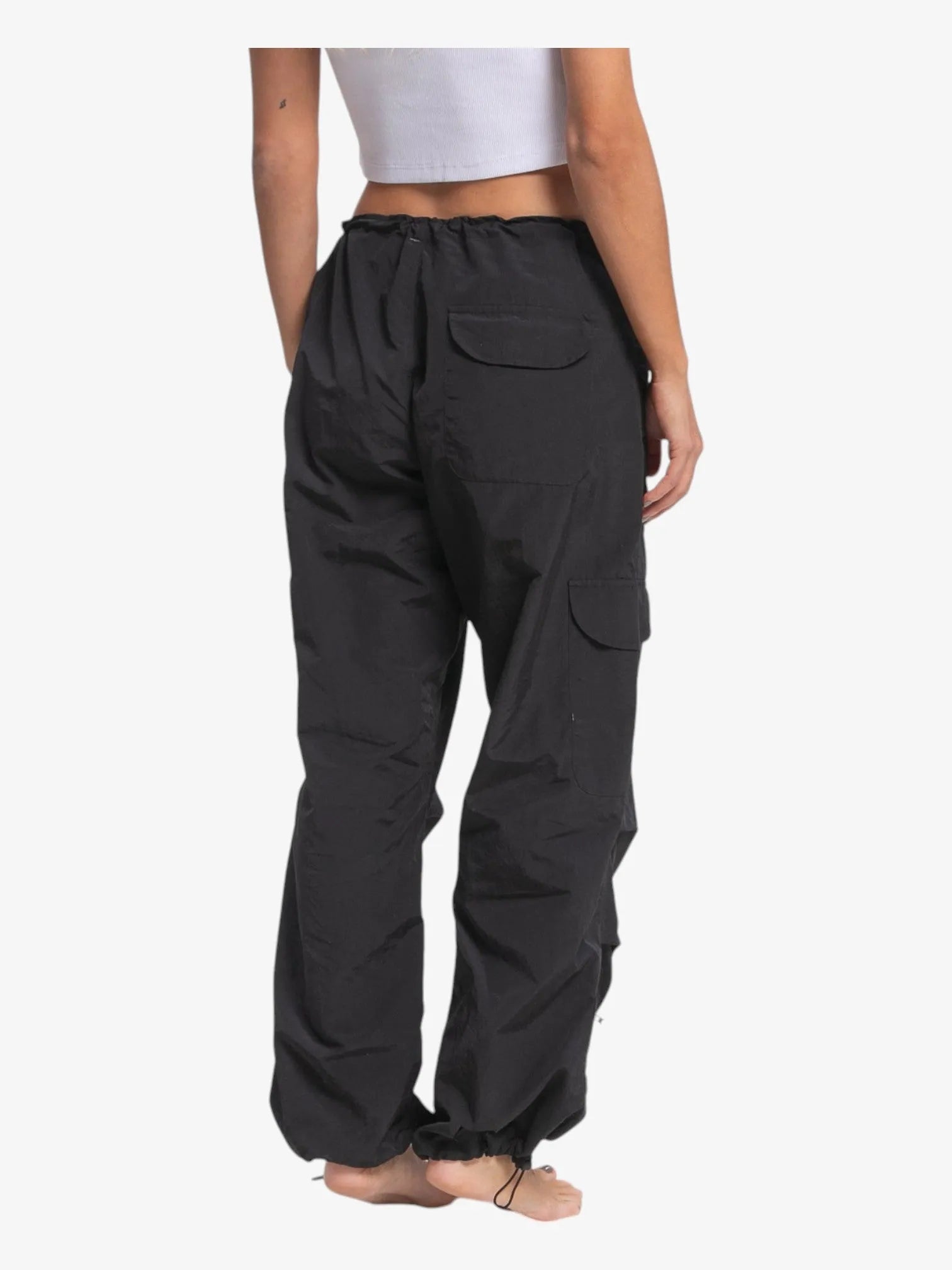 Pantalon Rusty Double Trouble Parachute Negro - Indy