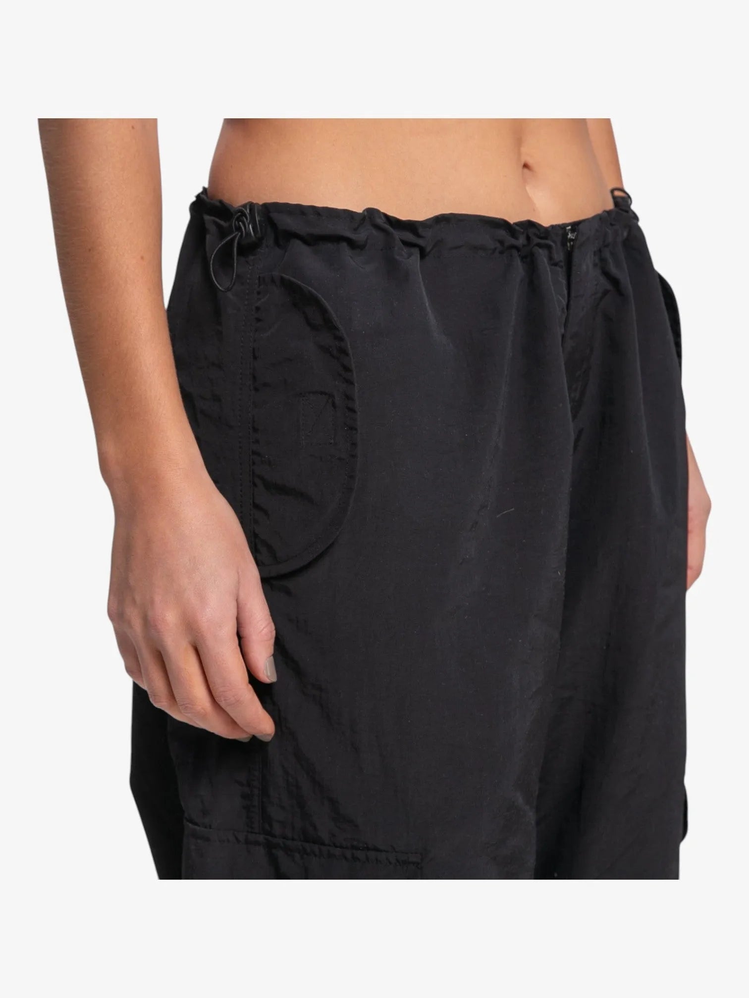 Pantalon Rusty Double Trouble Parachute Negro - Indy