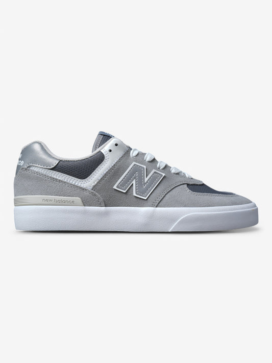 Zapatillas New Balance Numeric 574 Vulc Blanco Gris Plateado