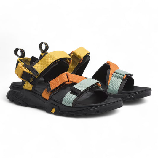 Sandalias Timberland Garrison Trail Strap Negro Naranja Amarillo