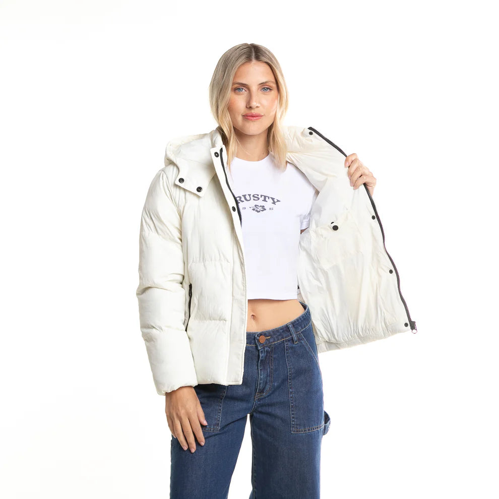 Campera Rusty Whisper Cost Mujer Blanco - Indy