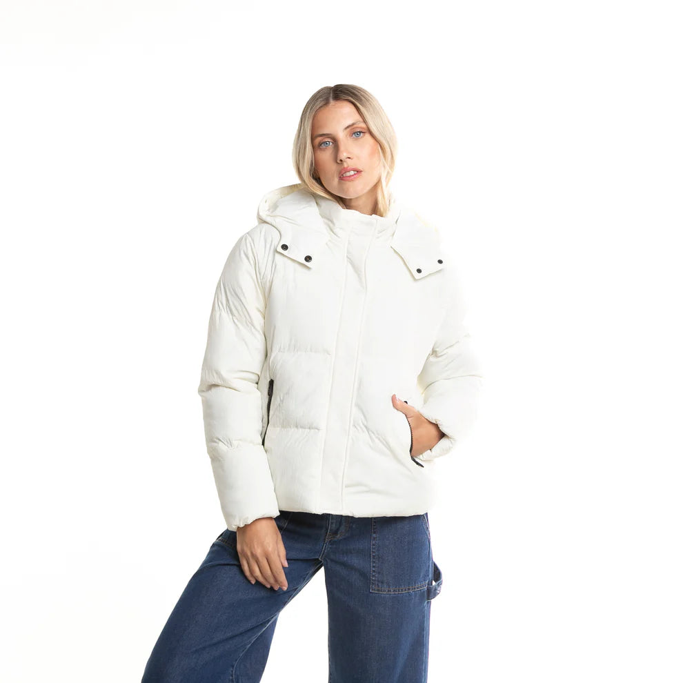 Campera Rusty Whisper Cost Mujer Blanco - Indy