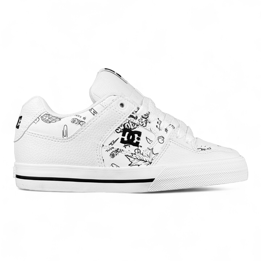 Zapatillas Dc Pure Mujer Blanco Blanco Print