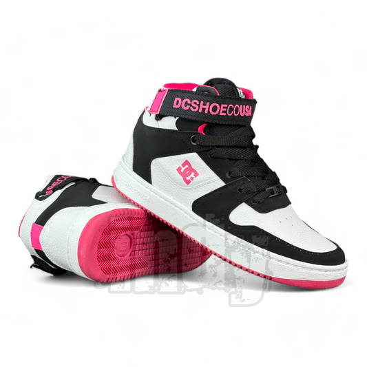 Zapatillas Dc Pensford SS Mujer Negro Rosa Blanco