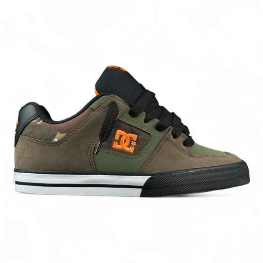 Zapatillas Dc Pure Marrón Verde Negro Naranja