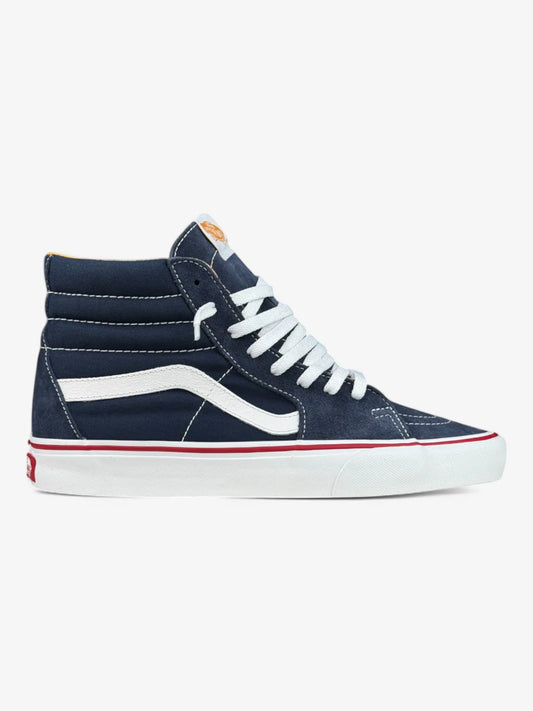 Zapatillas Vans Sk8 Hi Azul Blanco Rojo