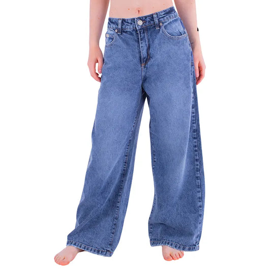 Jean Rip Curl Wide Leg Mujer Azul - Indy