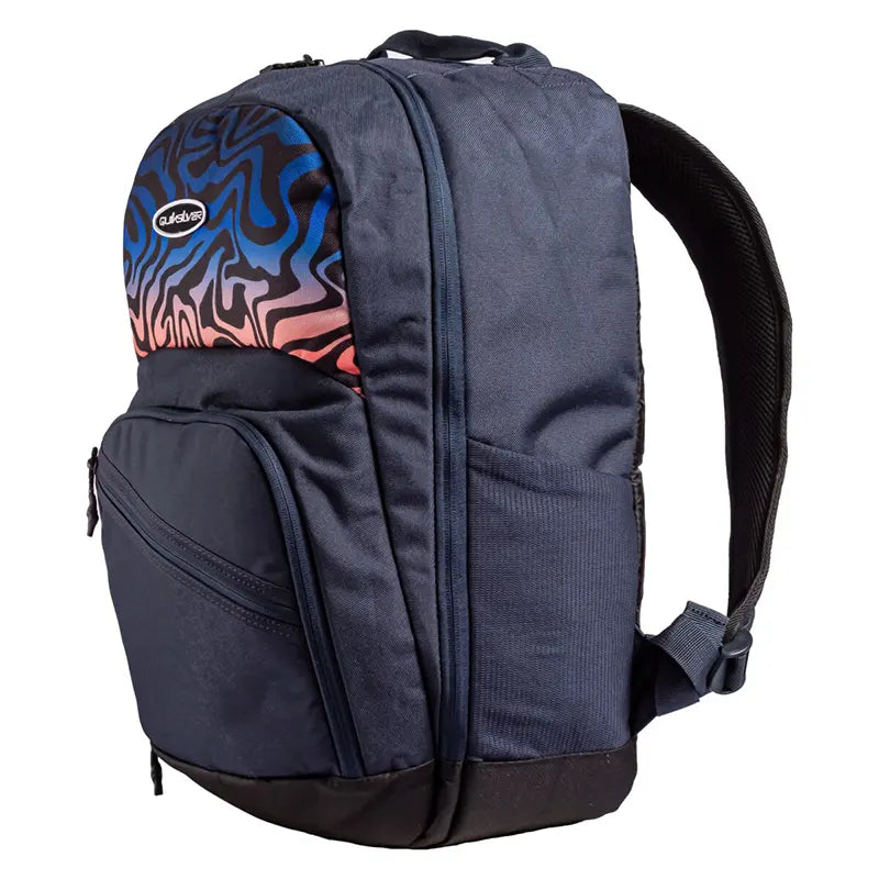 Mochila Quiksilver Schoolie Cooler 2.0 Azul Print - Indy