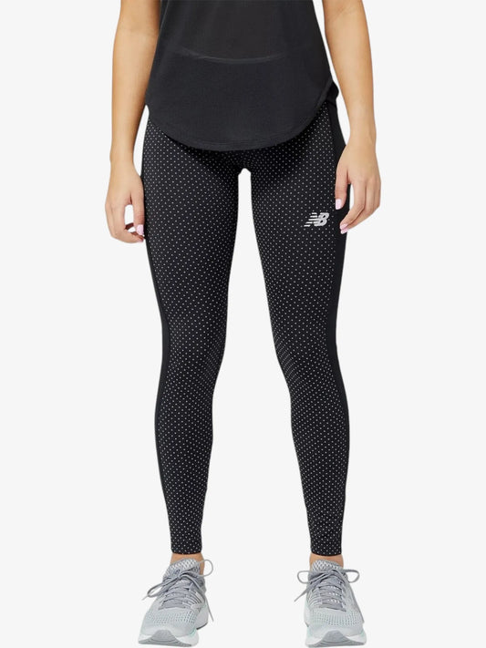 Calza New Balance Reflective Accelerate Tight Negro Print