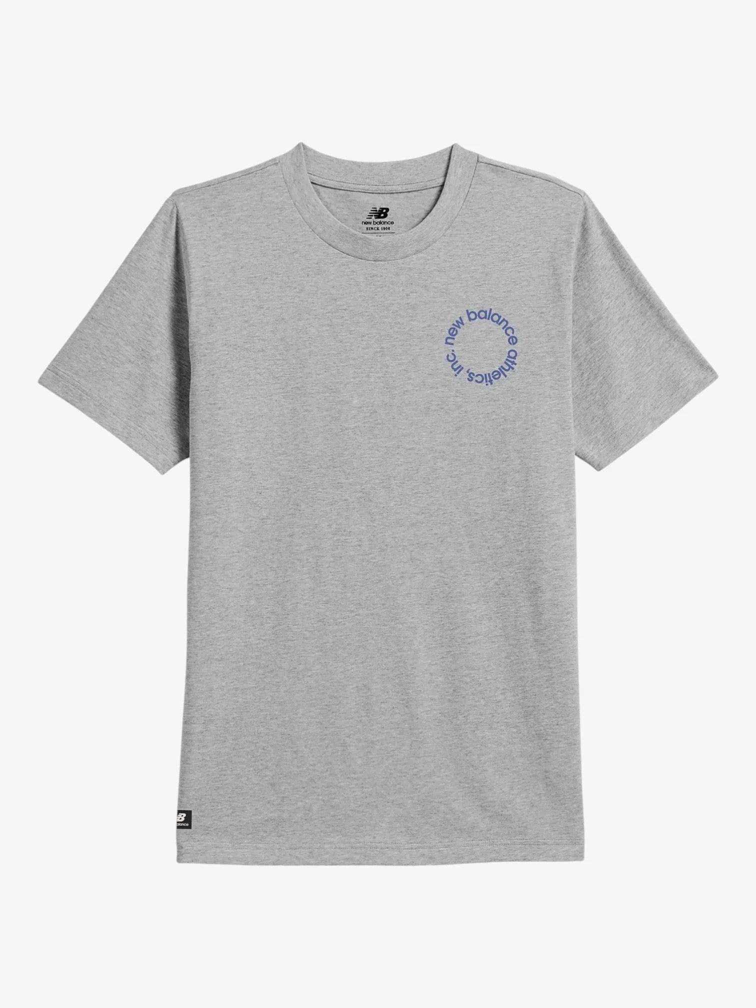 Remera New Balance QT Circular Logo Gris - Indy