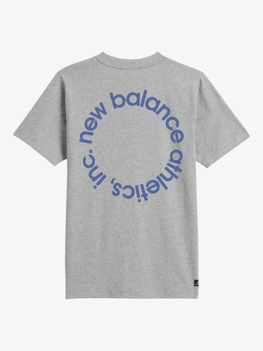 Remera New Balance QT Circular Logo Gris - Indy