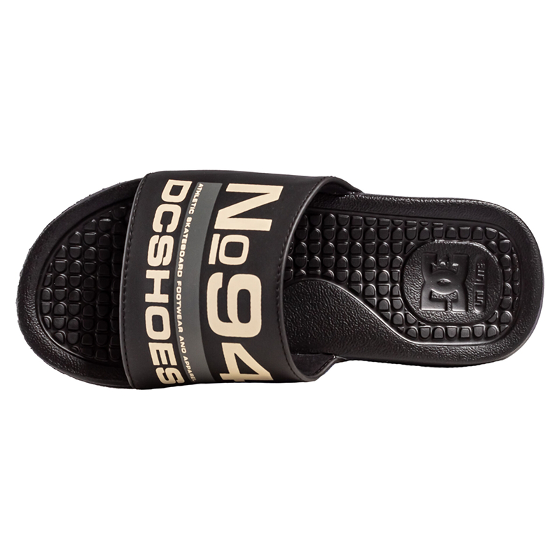 Ojota Dc Slide Negro Beige - Indy