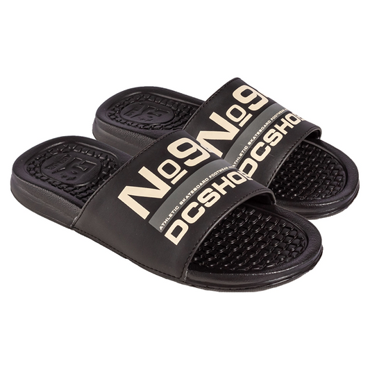 Ojota Dc Slide Negro Beige - Indy