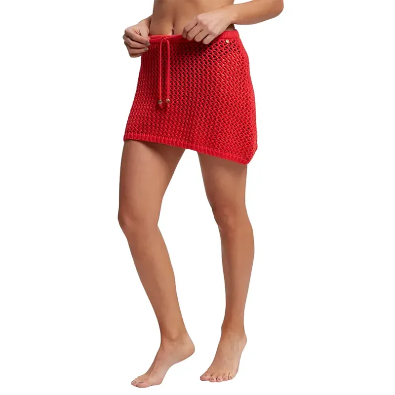 Pollera Rusty Amalfi Knit Skirt Rojo - Indy