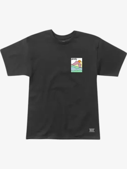 Remera Grizzly Acid Hike Negro